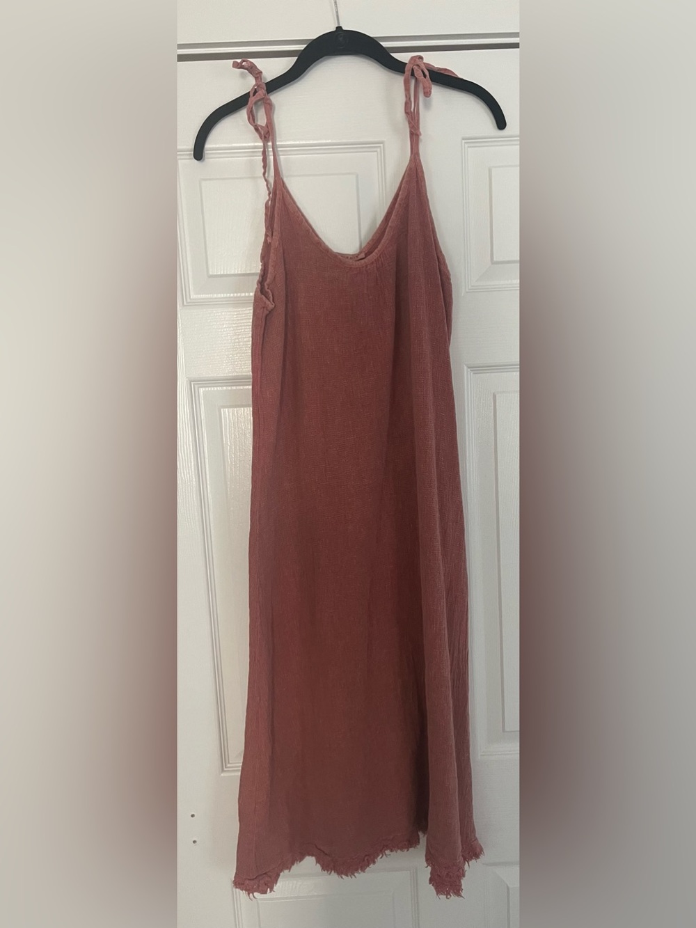 Tempo Paris Midi Dress in Rust, made in Italy